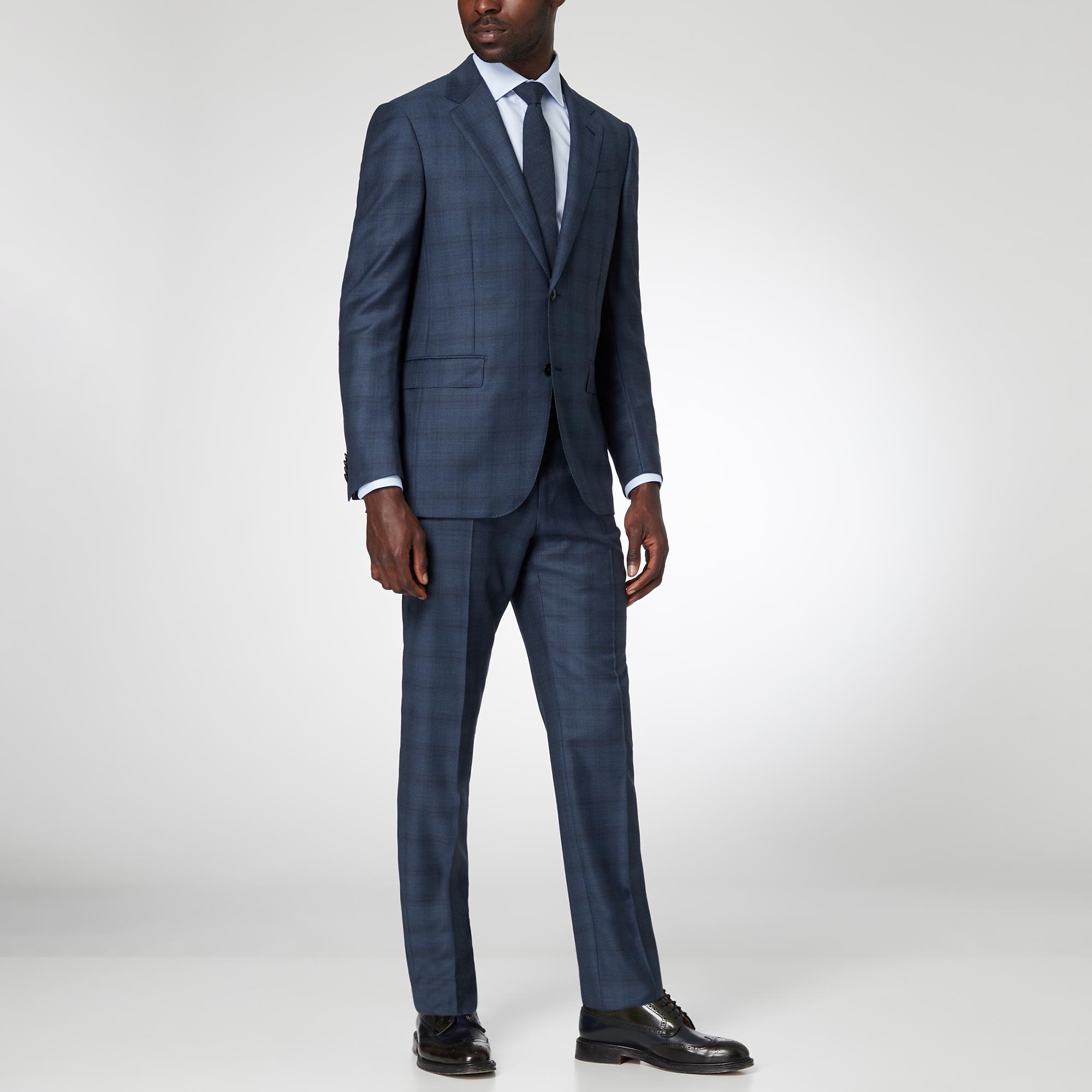 Trofeo Checked Wool Suit